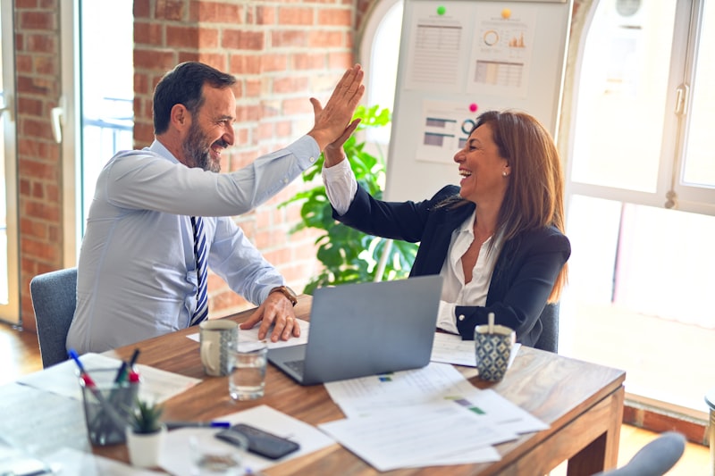 Team of Accountants professionals collaborating